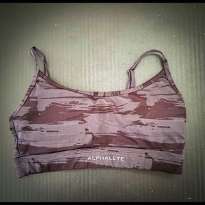 Surface Limitless Bra - Black Canvas Camo - S ALPHALETE
